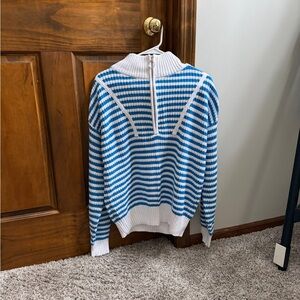Striped Quarter Zip